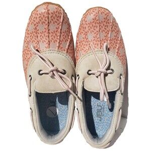 JBU Pink and Beige Winter & Rain Boots